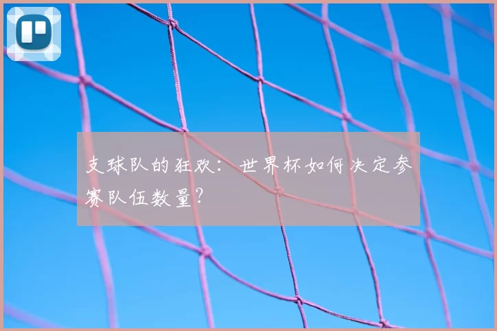 支球队的狂欢:世界杯如何决定参赛队伍数量?