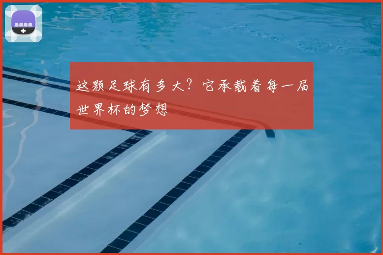 这颗足球有多大?它承载着每一届世界杯的梦想
